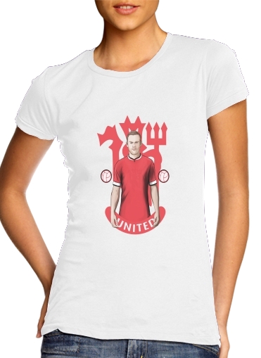  Football Stars: Red Devil Rooney ManU para Camiseta Mujer