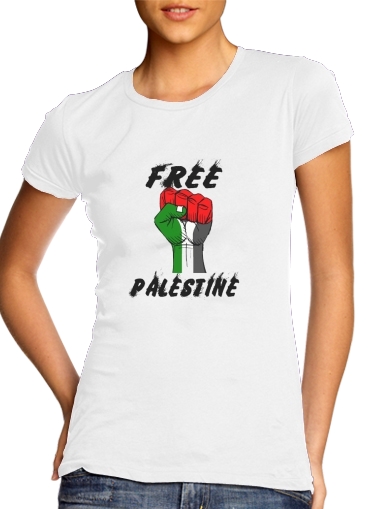 purpura- Free Palestine para Camiseta Mujer