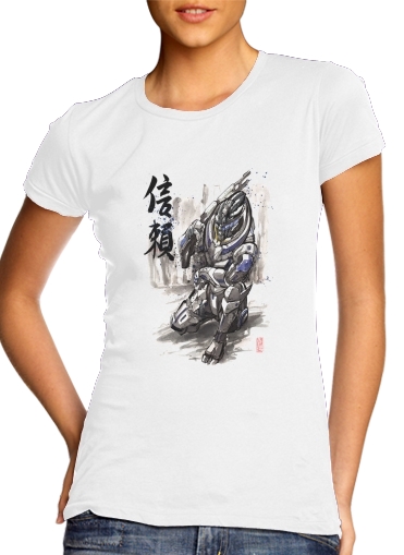  Garrus Vakarian Mass Effect Art para Camiseta Mujer