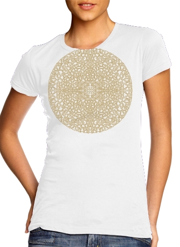  Geometric Bohemian Mandala para Camiseta Mujer