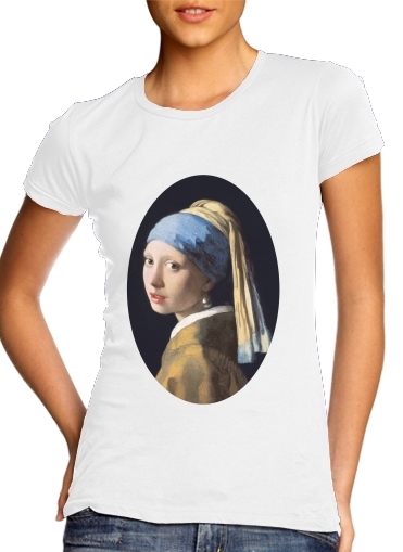  Girl with a Pearl Earring para Camiseta Mujer
