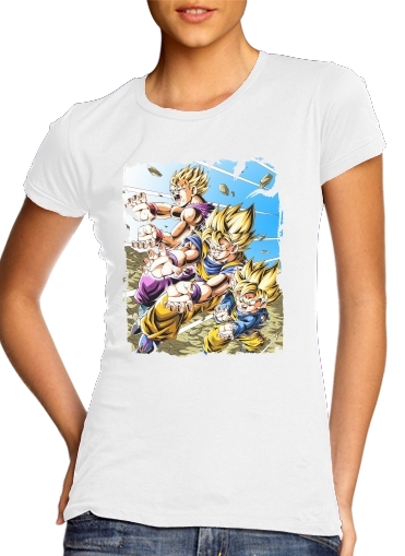  Goku Family para Camiseta Mujer