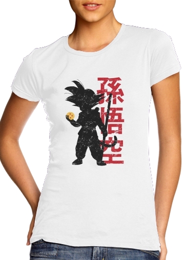  Goku silouette para Camiseta Mujer