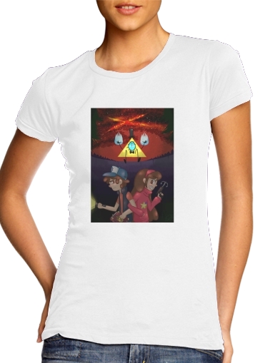  Gravity Falls Monster bill cipher Wheel para Camiseta Mujer