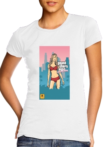  GTA collection: Bikini Girl Miami Beach para Camiseta Mujer