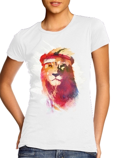  Gym Lion para Camiseta Mujer
