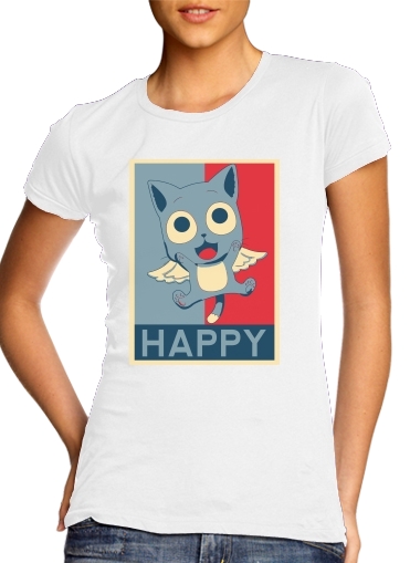  Happy propaganda para Camiseta Mujer