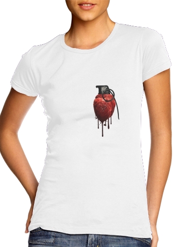  granada corazón para Camiseta Mujer