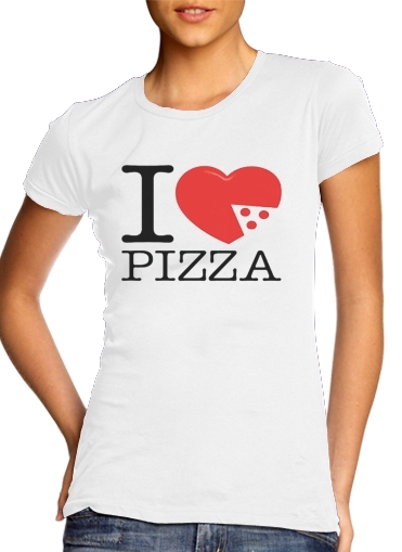  I love Pizza para Camiseta Mujer