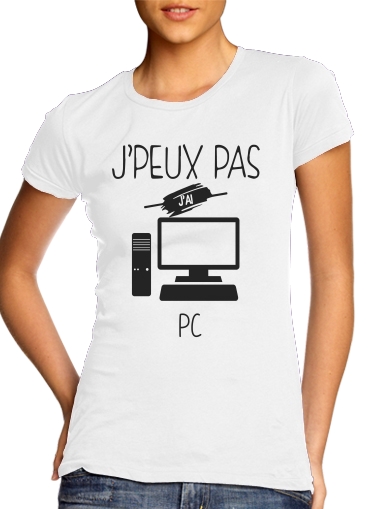  Je peux pas jai PC para Camiseta Mujer