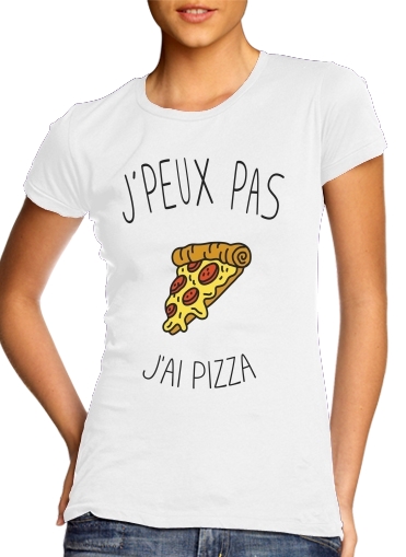  Je peux pas jai pizza para Camiseta Mujer