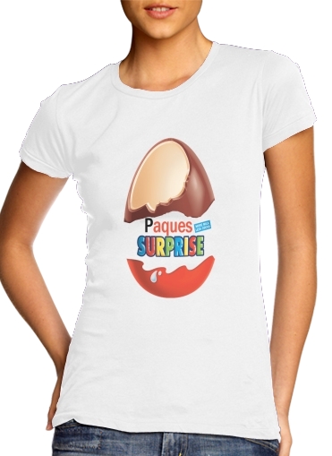  Joyeuses Paques Inspired by Kinder Surprise para Camiseta Mujer
