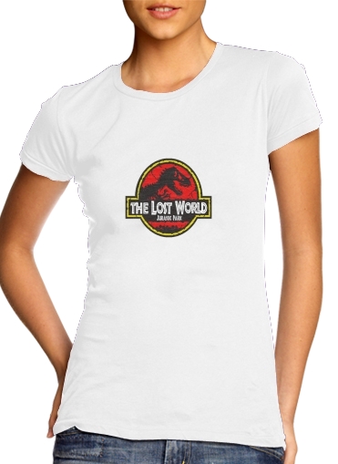 purpura- Jurassic park Lost World TREX Dinosaure para Camiseta Mujer
