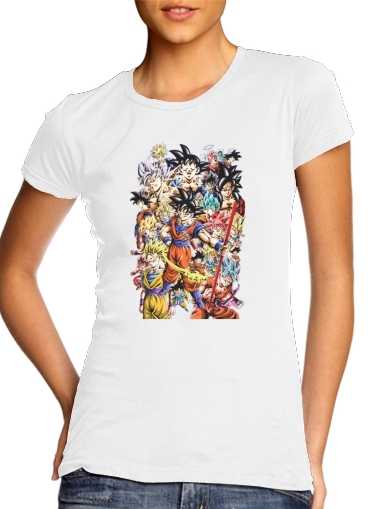  Kakarot Goku Evolution para Camiseta Mujer