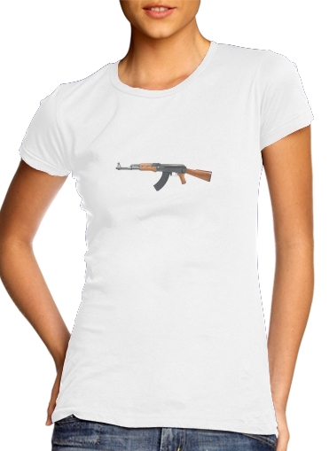 purpura- Kalashnikov AK47 para Camiseta Mujer
