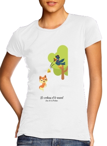  Le corbeau et le renard para Camiseta Mujer