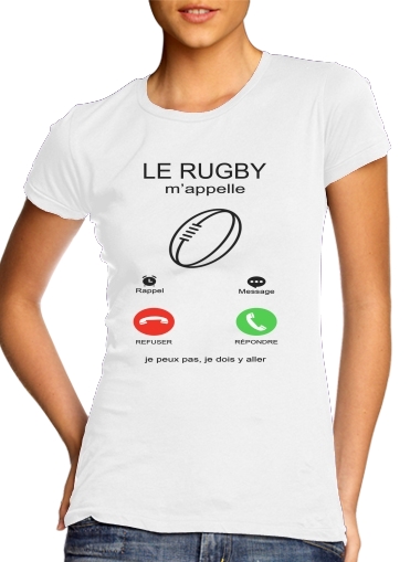 purpura- Le rugby mappelle para Camiseta Mujer