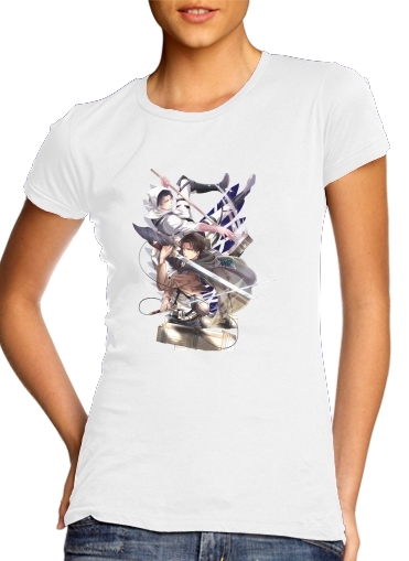  Livai Attack on Titan para Camiseta Mujer
