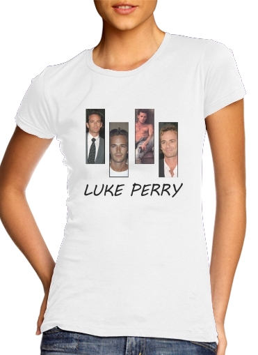  Luke Perry Hommage para Camiseta Mujer