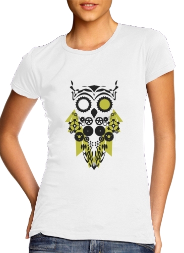  Mechanic Owl para Camiseta Mujer