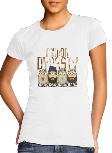  Minions mashup Duck Dinasty para Camiseta Mujer