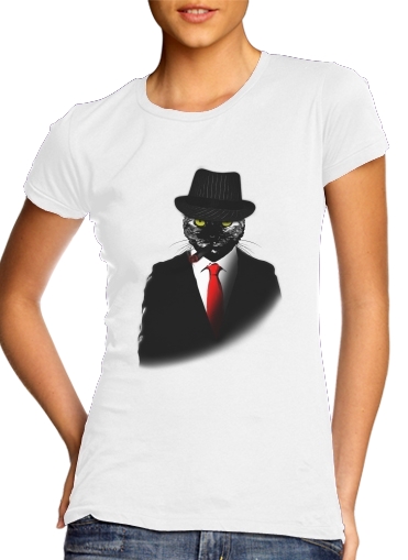  Mobster Cat para Camiseta Mujer