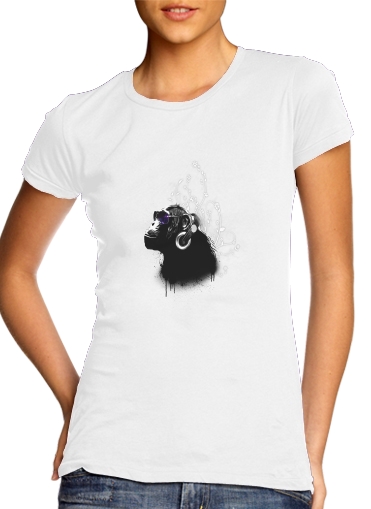 mono viajero para Camiseta Mujer