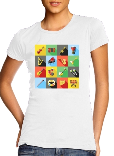 Music Instruments Co para Camiseta Mujer