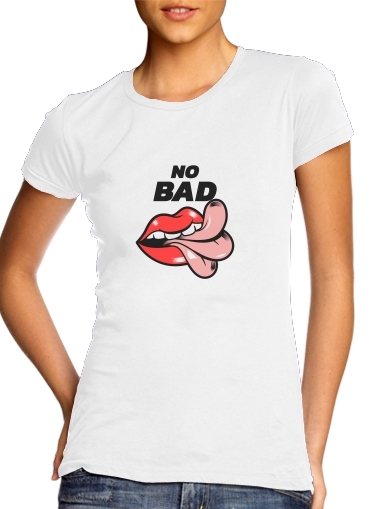 No Bad vibes Tong para Camiseta Mujer