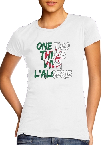  One Two Three Viva lalgerie Slogan Hooligans para Camiseta Mujer