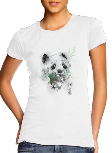  Panda Watercolor para Camiseta Mujer