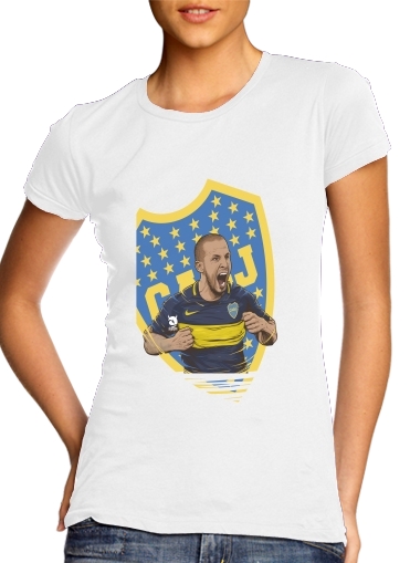  Pipa Boca Benedetto Juniors  para Camiseta Mujer