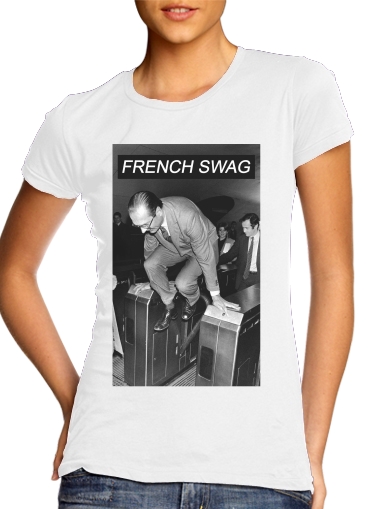 purpura- President Chirac Metro French Swag para Camiseta Mujer