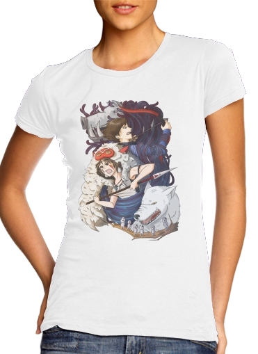  Princess Mononoke Inspired para Camiseta Mujer