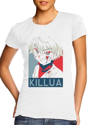  Propaganda killua Kirua Zoldyck para Camiseta Mujer