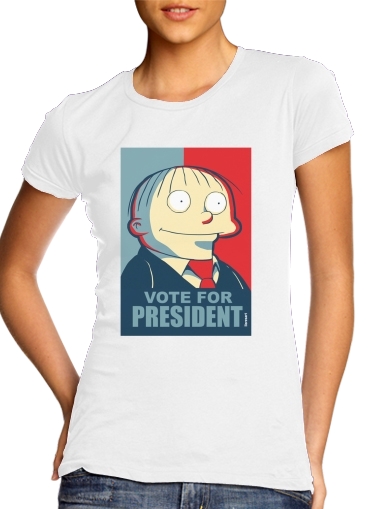  ralph wiggum vote for president para Camiseta Mujer