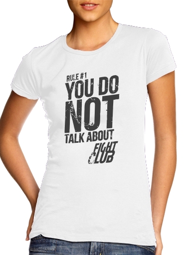  Rule 1 You do not talk about Fight Club para Camiseta Mujer