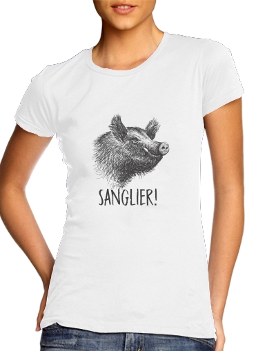  Sanglier French Gaulois para Camiseta Mujer