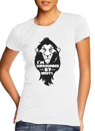 Scar Surrounded by idiots para Camiseta Mujer