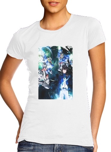  Setsuna Exia And Gundam para Camiseta Mujer