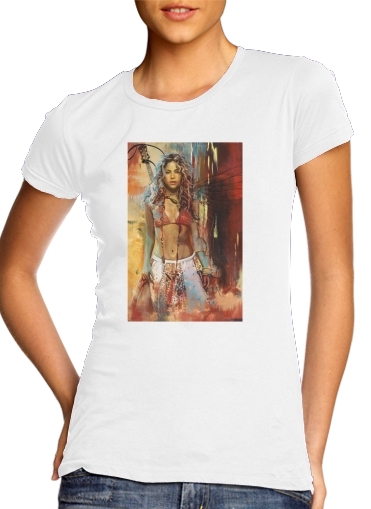  Shakira Painting para Camiseta Mujer