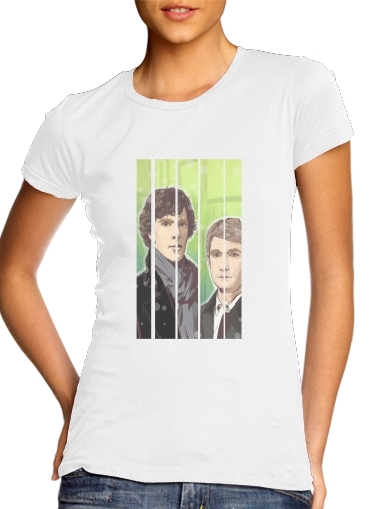  Sherlock and Watson para Camiseta Mujer