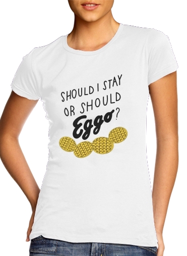  Should i stay or shoud i Eggo para Camiseta Mujer