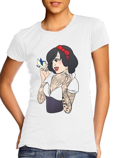  Snow White Tattoo Bird para Camiseta Mujer