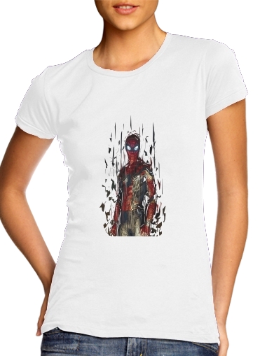purpura- Spiderman Poly para Camiseta Mujer