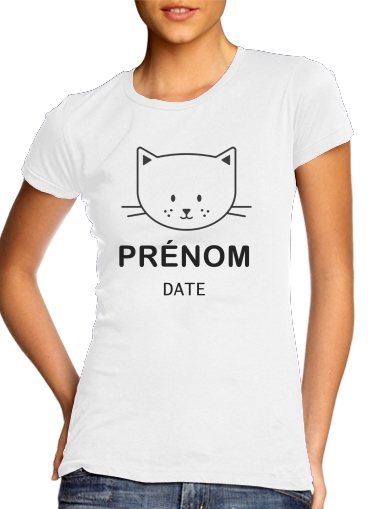  Stamp Birth Cat para Camiseta Mujer