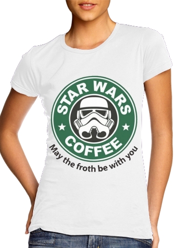 purpura- Stormtrooper Coffee inspired by StarWars para Camiseta Mujer