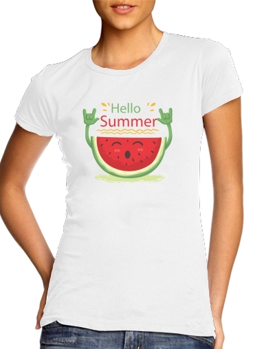  Summer pattern with watermelon para Camiseta Mujer