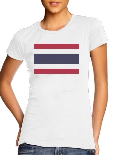  Tailande Flag para Camiseta Mujer