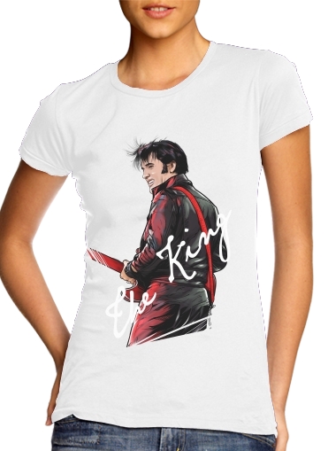 purpura- The King Presley para Camiseta Mujer